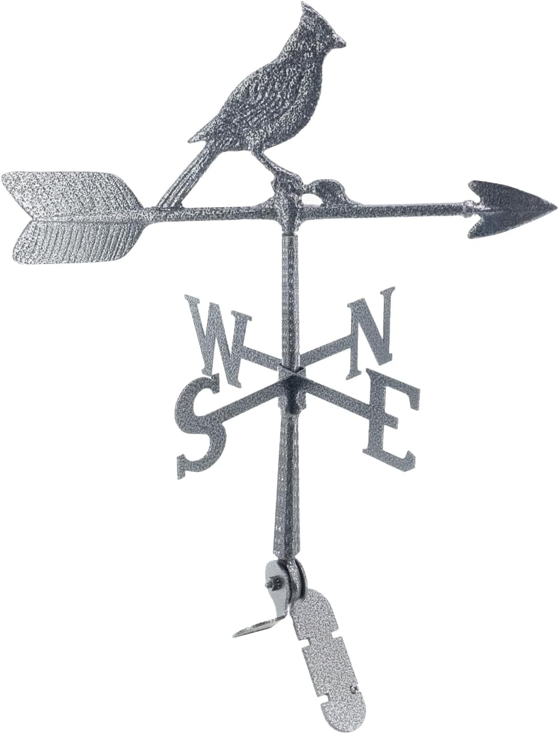 Veleta cardenal de aluminio de 24  – Veleta al aire libre con adorno – Decoración de techo de metal – Montaje incluido (4 a elegir) – Veleta de