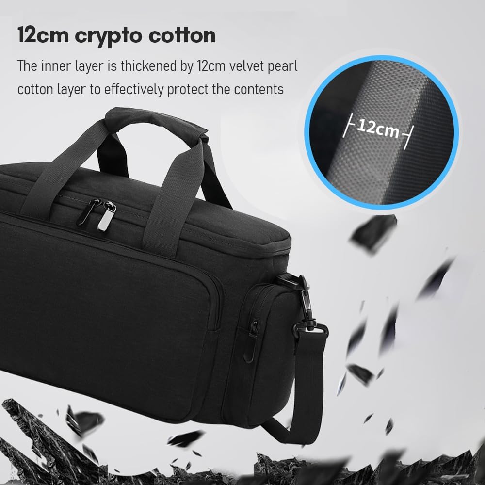 Andoer Funda para cámara pequeña para cámara, bolsa de hombro para cámara de viaje, resistente al agua, a prueba de golpes, bolsa para cámara DSLR