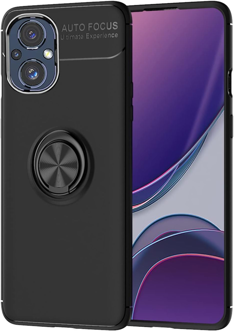Asuwish Funda para OnePlus Nord N20 5G con protector de pantalla de vidrio templado y soporte para anillo, accesorios de celda TPU One Plus N 20 G5