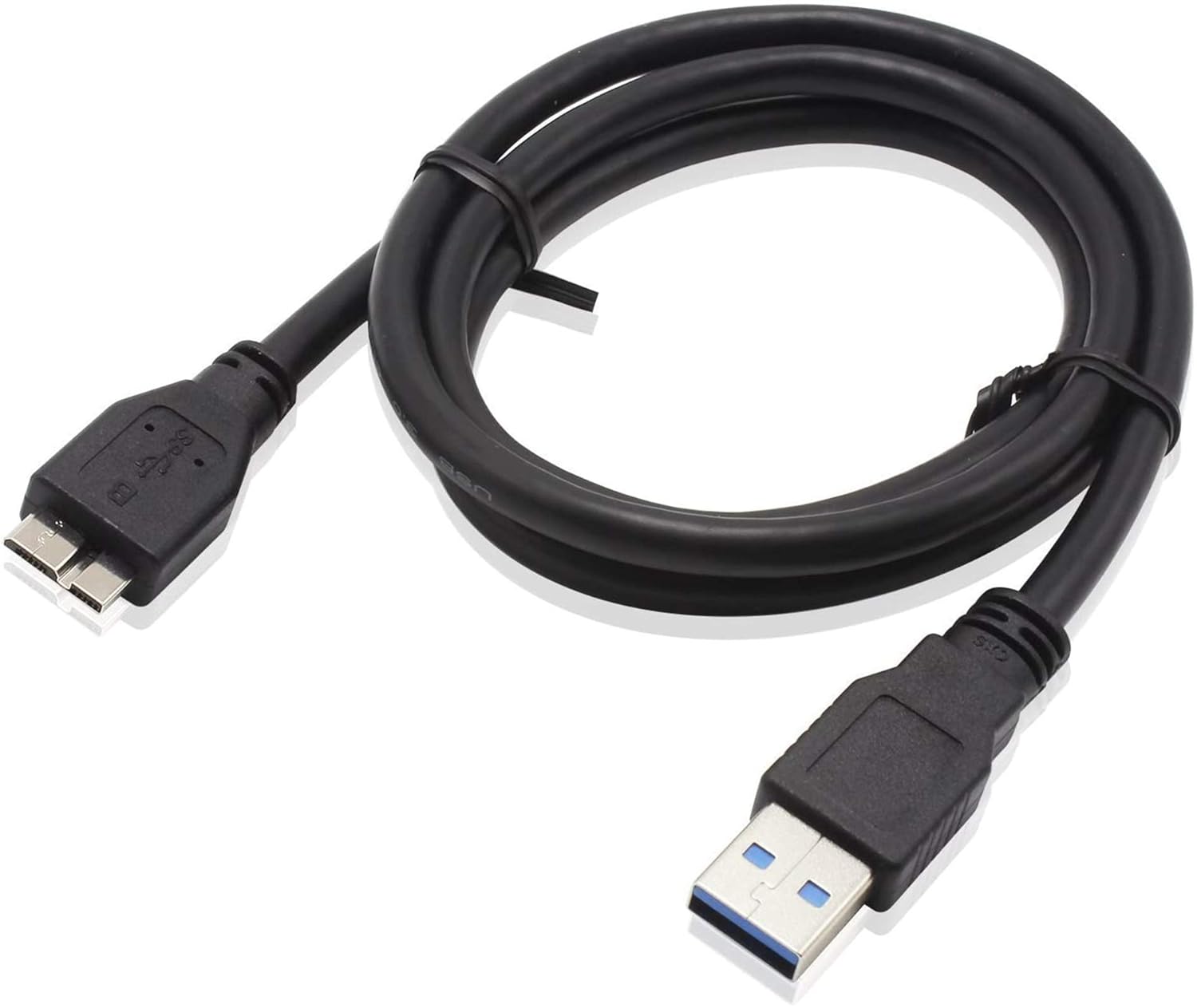 Cable micro USB 3.0, cable de disco duro externo USB 3.0 A a Micro B compatible con Samsung Galaxy S5, Note 3, Note Pro 12.2, WD Western Digital,