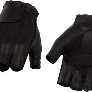 Milwaukee Leather SH442 – Guantes de mano de motocicleta para hombre, con acolchado de gel de piel, color negro Milwaukee Leather SH442 – Guantes de mano de motocicleta para hombre, con acolchado de gel de piel, color negro