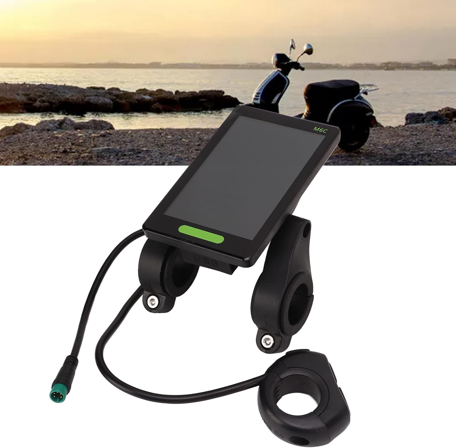 Pantalla LCD de bicicleta eléctrica, 24 V, 36 V, 48 V, 60 V, medidor de pantalla eléctrica impermeable, panel de control de pantalla LCD de pantalla