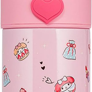 Melody – Botella de agua aislada de acero inoxidable, 11.8 fl oz, color rosa Melody – Botella de agua aislada de acero inoxidable, 11.8 fl oz, color rosa