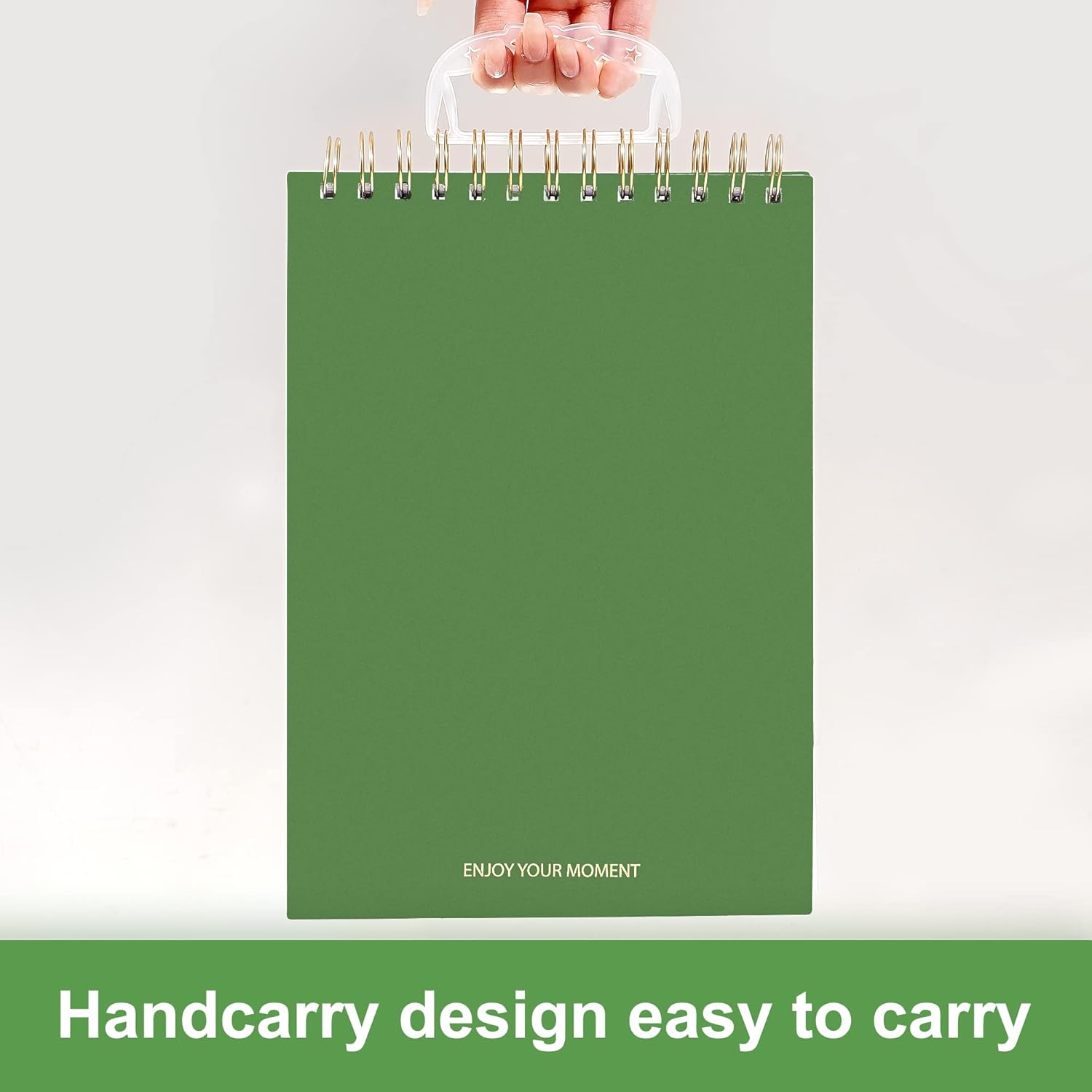 Yoment Top – Cuadernos de espiral duraderos y grandes, de 7 x 10 pulgadas, con rayas universitarias, cubierta impermeable, 300 páginas rayadas,