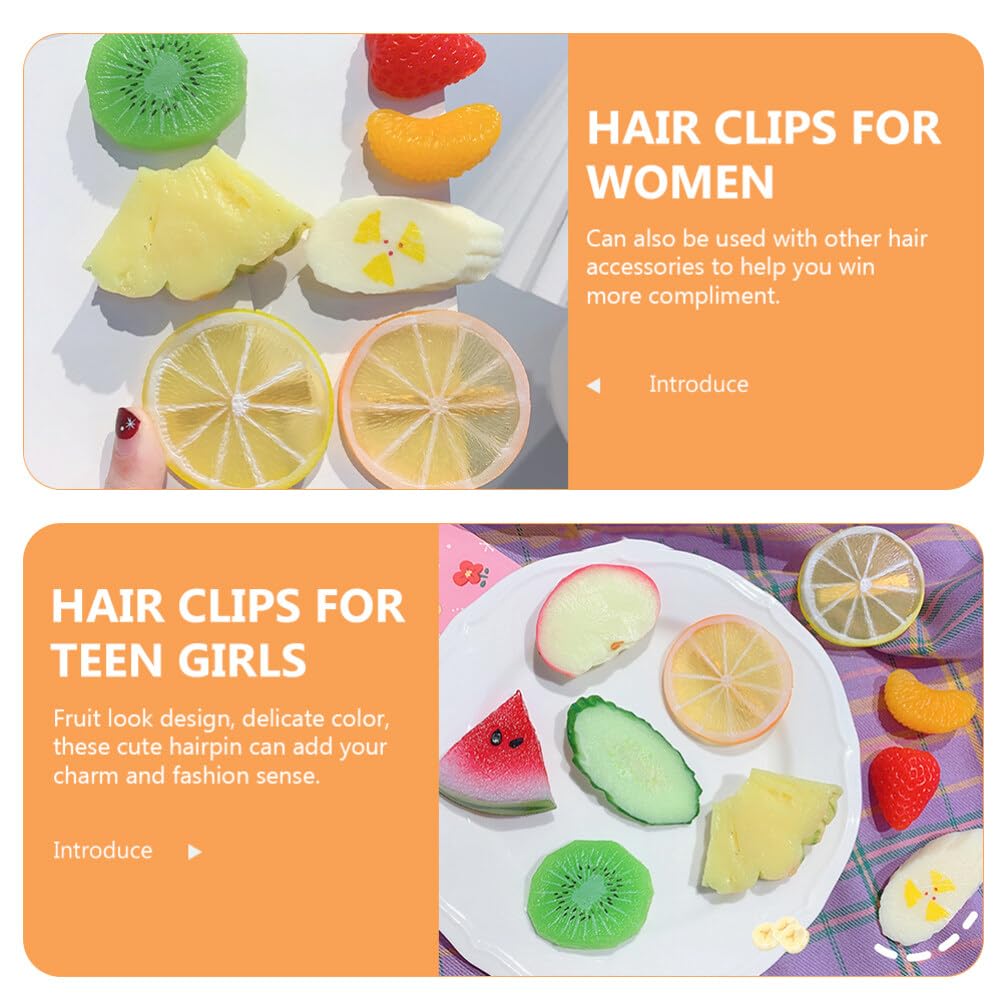 Beaupretty 10 pinzas para el cabello para niñas, pinzas para el cabello para niñas, pasadores estéticos para el cabello, pinzas de plástico para el