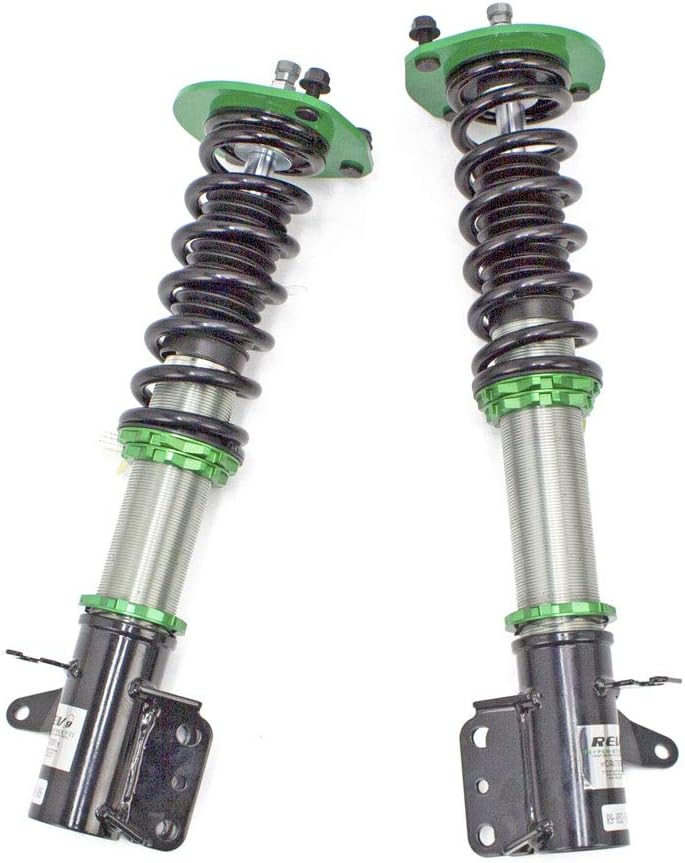 R9-HS2-105 compatible con Mazda Protege (BJ) 1999-03 Hyper-Street II Kit de coilover con ajuste de fuerza de amortiguación de 32 vías por Rev9,