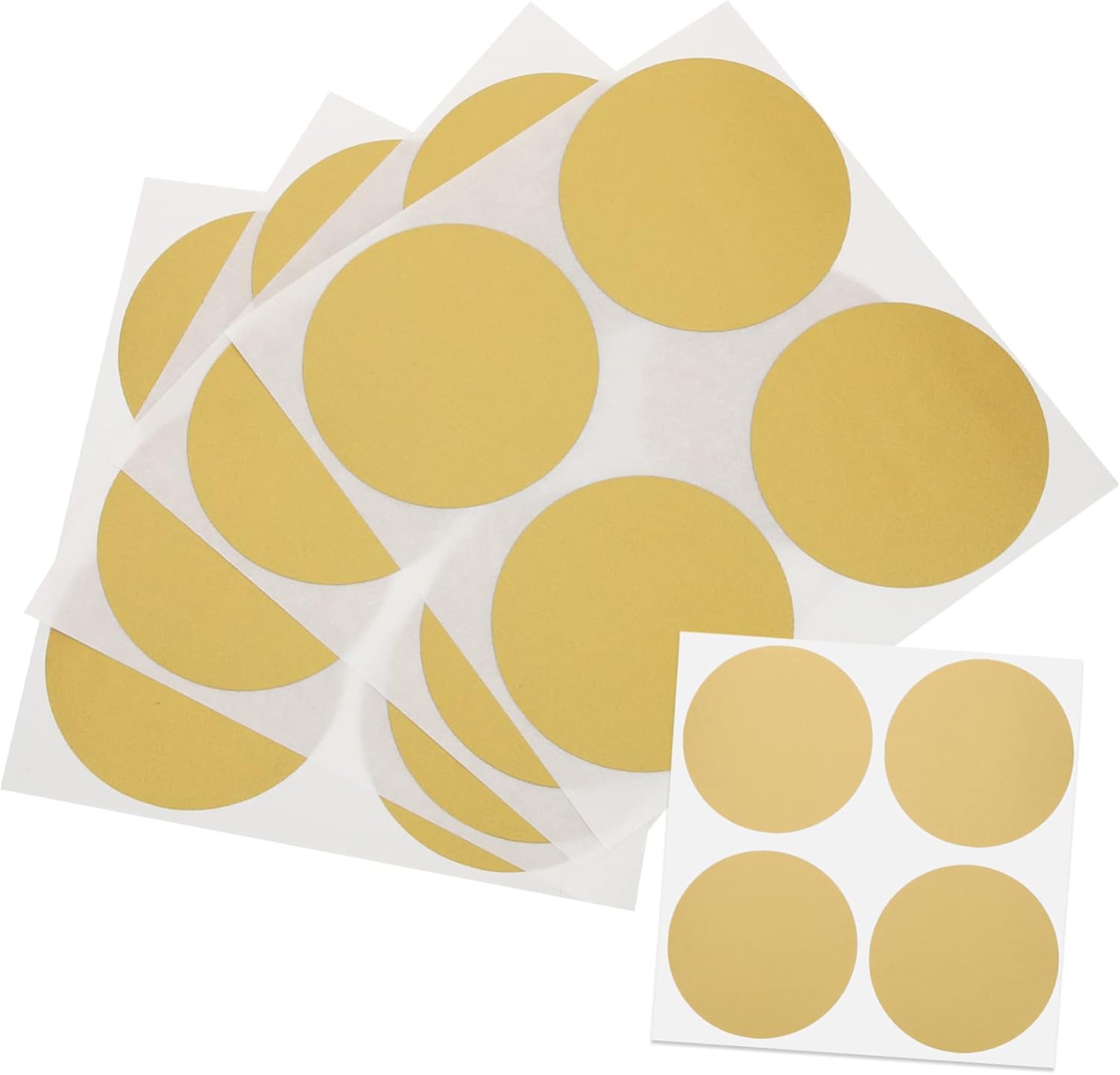STOBOK 250 unidades de etiquetas redondas de 1 pulgada DIY Scratch Off Lottery Scratch Off Pegatinas de oro Etiquetas redondas de sellado Pegatinas