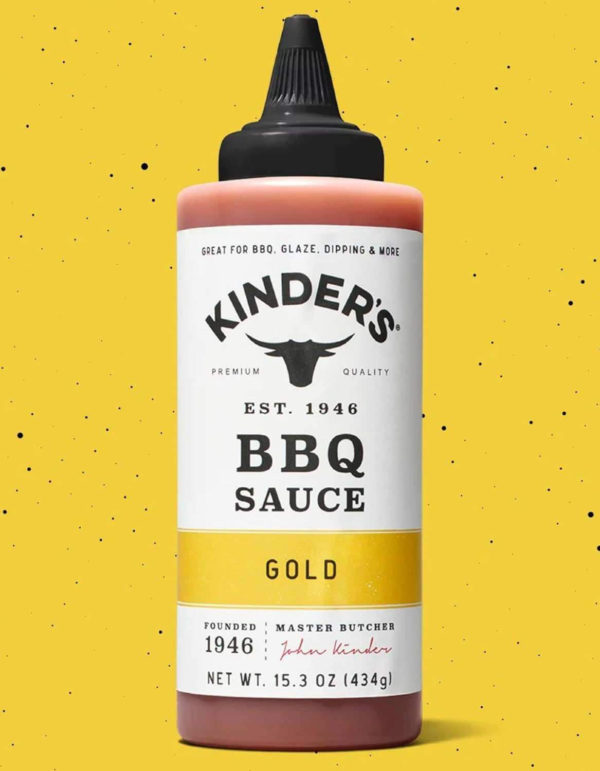 Kinders BBQ Sauce Ajo Parmesano Wing Sauce & Dip no contiene OMG, y no tiene MSG Kinder’s Vegano y Keto amigable y libre de BPA. Ideal para alas,