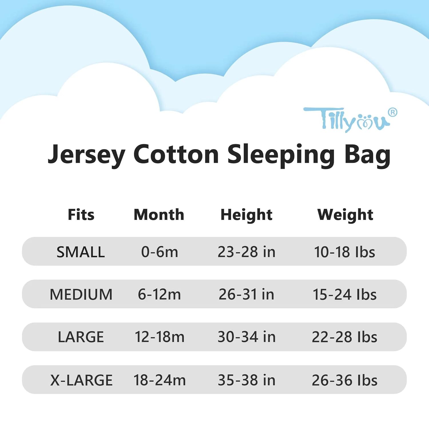 TILLYOU TOG 1 – Saco de dormir de algodón, 2 unidades, manta para bebé con cremallera de 2 vías, saco de dormir extrasuave sin mangas para bebés, de