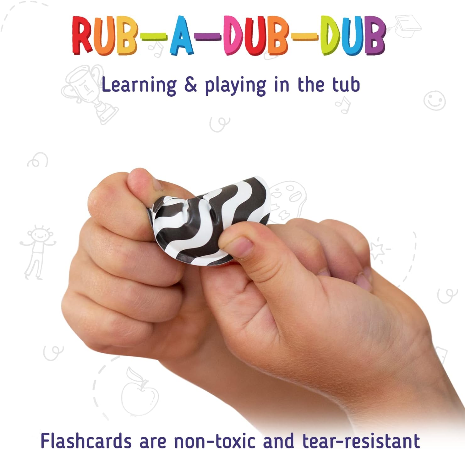 merka Juguetes para bebés de alto contraste para recién nacidos, juguetes de baño sin moho, tarjetas blancas y negras para bebés, juego de 30