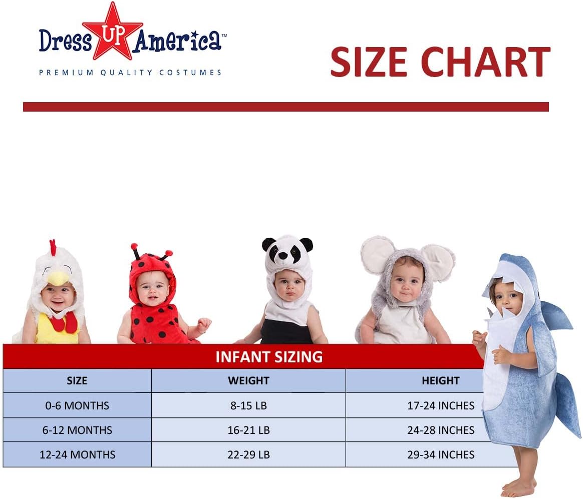Dress Up America Disfraz de canguro para bebés – Mameluco de canguro animal para bebés