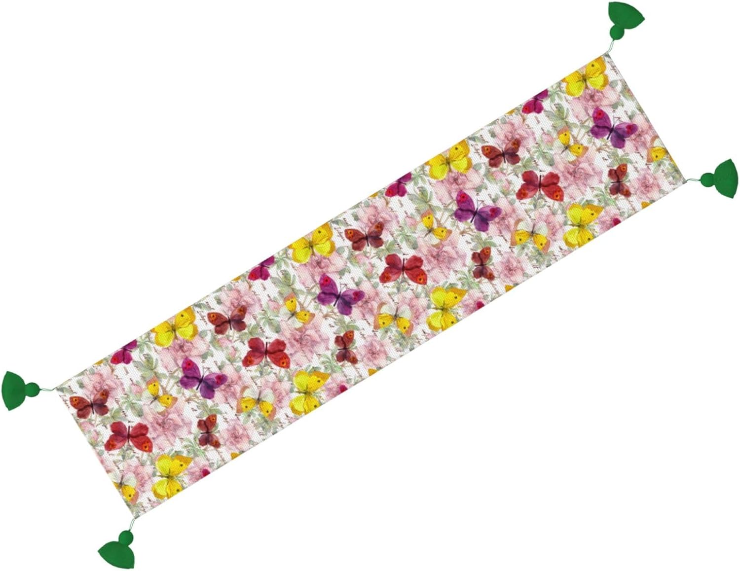 Flowers Butterflies Christmas Table Runner Dining Table Decor Christmas Decorations Indoor Home Decor Christmas Table Runners Xmas Navidad