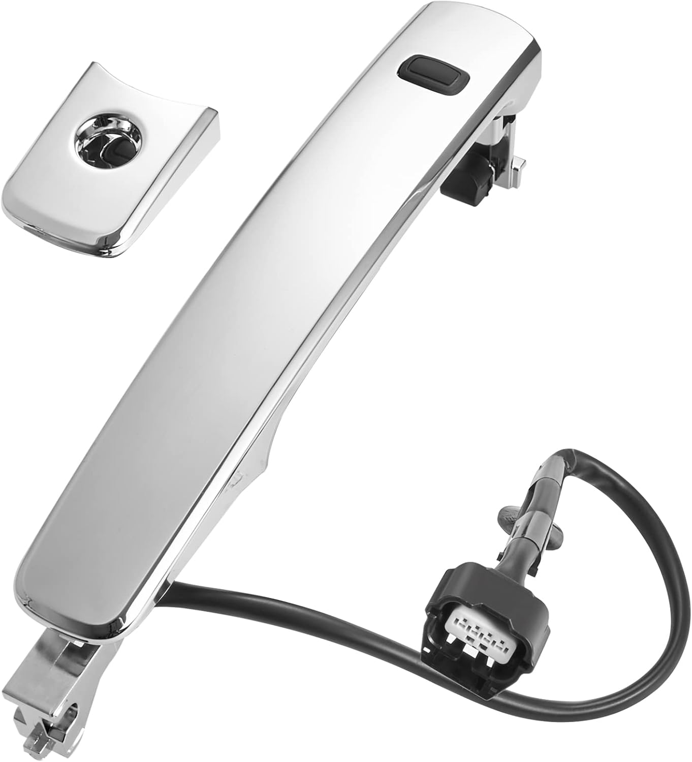 TEMSONE 80640-CZ31B Manija de puerta cromada delantera izquierda para el conductor, exterior compatible con Nissan Rogue 2010-2013 con entrada
