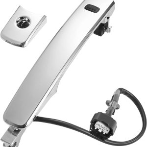 TEMSONE 80640-CZ31B Manija de puerta cromada delantera izquierda para el conductor, exterior compatible con Nissan Rogue 2010-2013 con entrada TEMSONE 80640-CZ31B Manija de puerta cromada delantera izquierda para el conductor, exterior compatible con Nissan Rogue 2010-2013 con entrada
