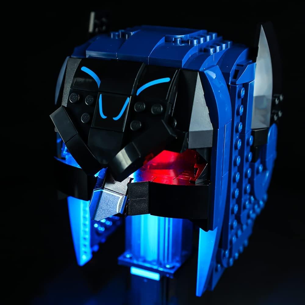 Kit de luces LED compatible con Lego 76238, kit de iluminación de construcción para (Batman Cowl). (Solo kit de luz Led) (versión estándar)