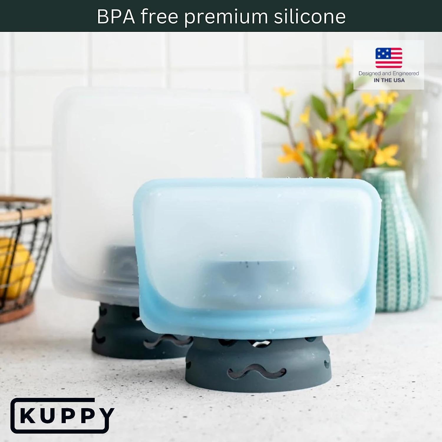 Kuppy Rejilla de secado para botellas de agua y diseño moderno para un secado más rápido – Se adapta a HydroFlask, Yeti, Simple Modern, Camelbak,