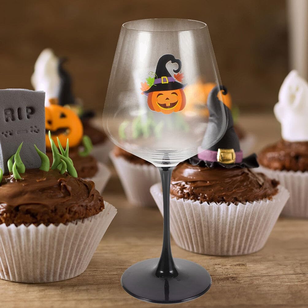 Didiseaon Copas de vino tinto, 2 unidades, copas de copas, copa de vino de Halloween, copa de vino, copa de vino de cóctel para bar, fiesta, club,