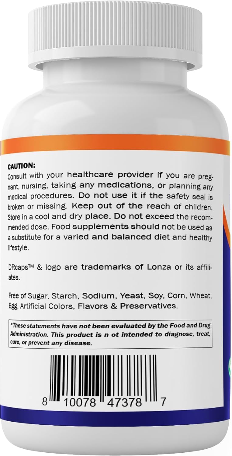 Vitamatic Lactobacillus Gasseri – 12 mil millones por cápsula DR – 60 unidades – Soporte digestivo – Fabricado con fibra prebiótica de inulina