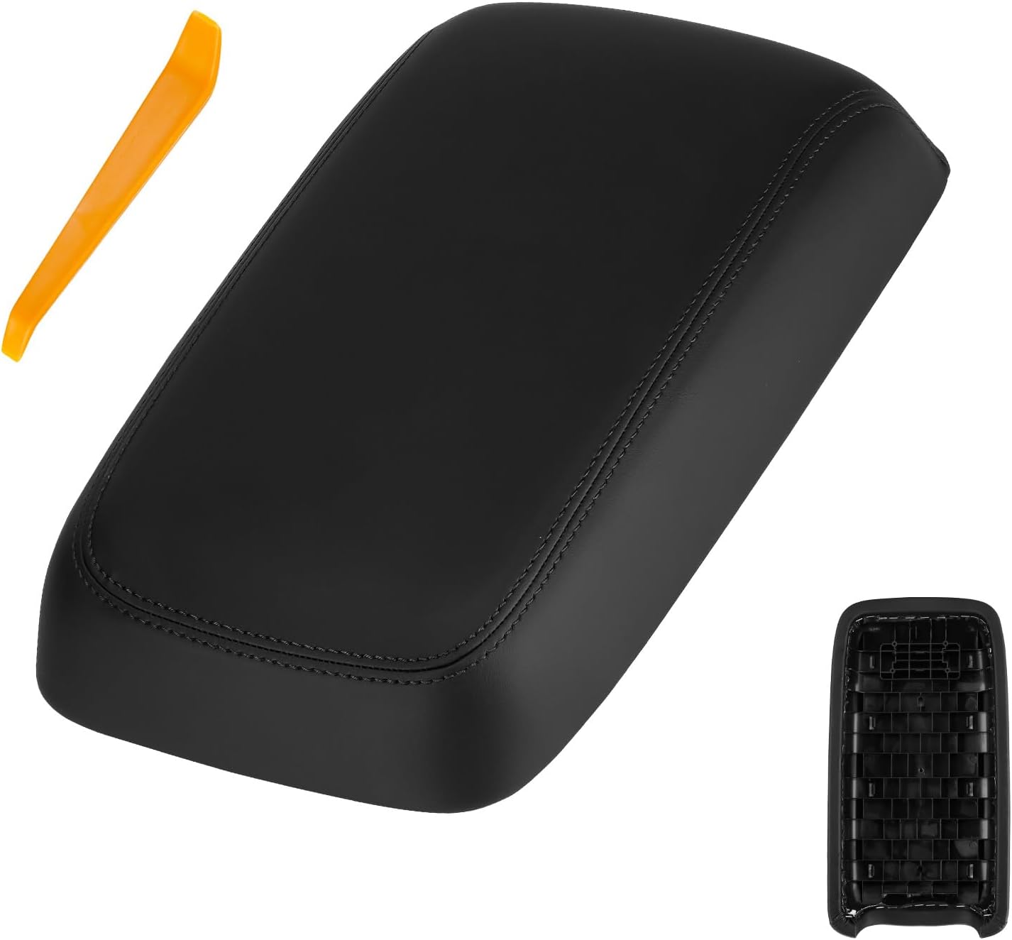 Youxmoto Tapa de consola central 11-18 para Dodge Chargerapta para Chrysler 300 2011 2012 2013 2014 2015 2016 2017 2018 funda negra de cuero