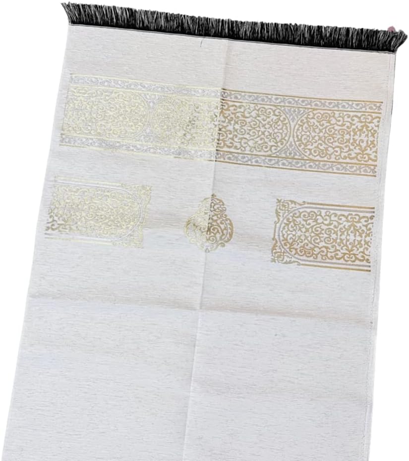Alfombra de oración musulmana, alfombra de oración turca, alfombra de oración para hombres musulmanes, mujeres, Janamaz con temática de kaaba para