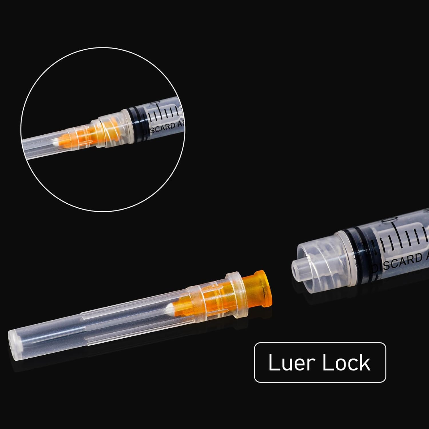 0.1 fl oz 25Ga 0.984 in desechables estériles, envueltos individualmente, paquete de 20
