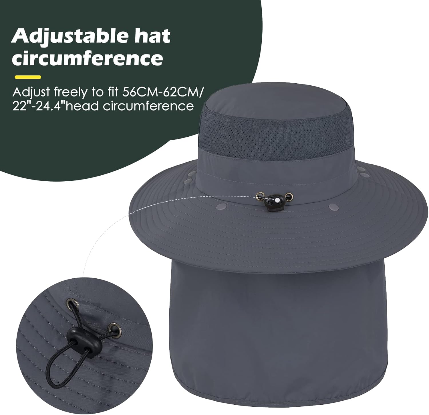 Century Star Sombrero de pesca plegable para mujer y hombre, protección solar, protección UV, sombrero de senderismo, cubo de tribu al aire libre