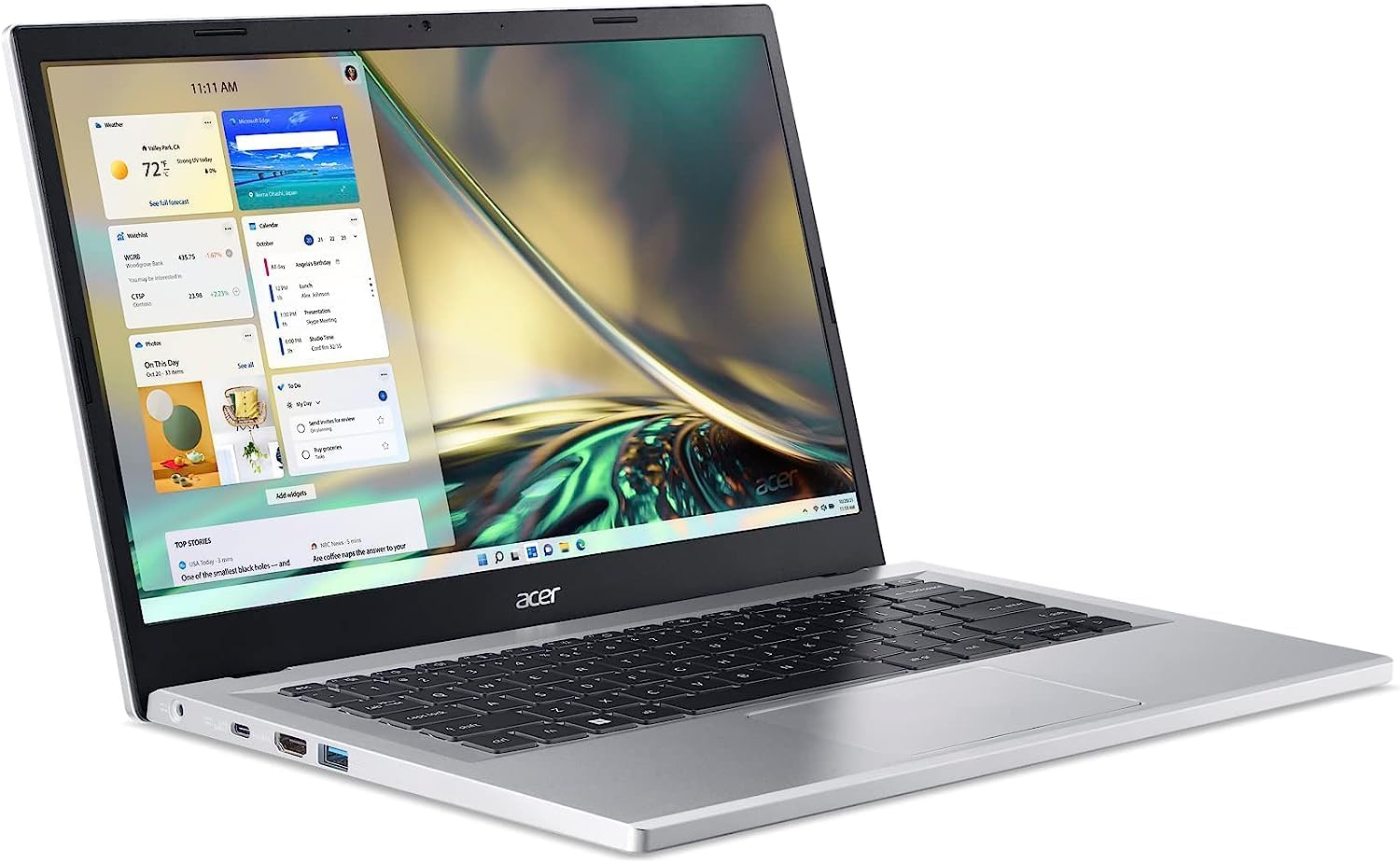 acer Aspire 3 14″ FHD – Portátil delgado y ligero, procesador AMD Ryzen 5 7520U Quad-Core, 8GB LPDDR5 512GB SSD, KB retroiluminado, WiFi 6, cámara