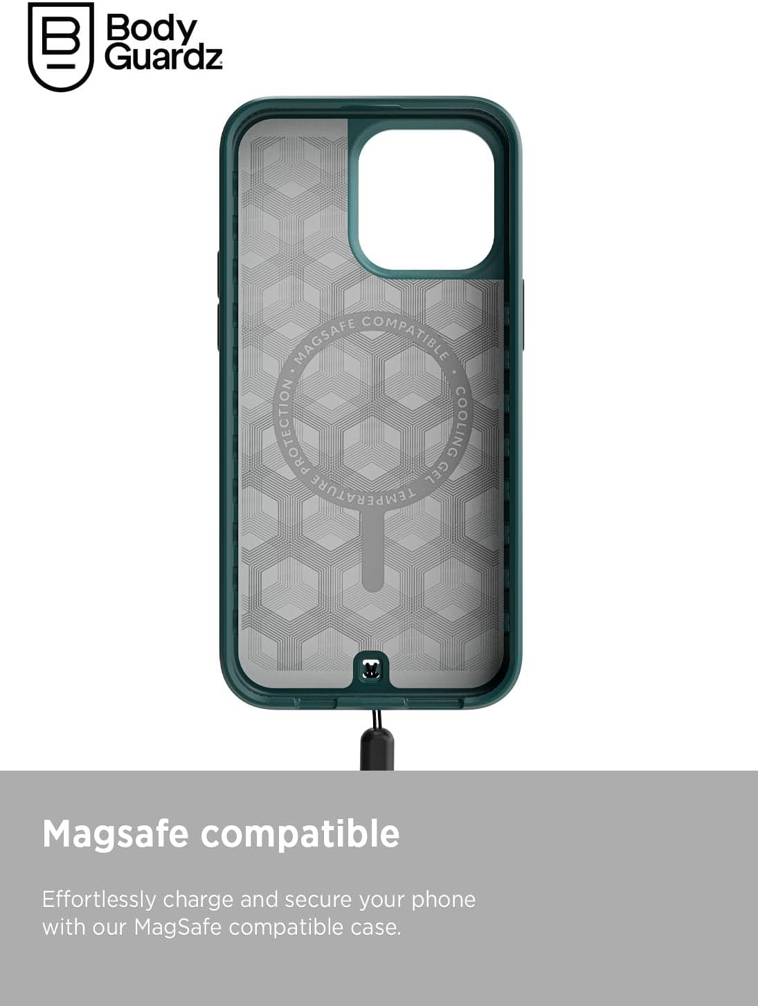 BodyGuardz Paradigm Pro Funda para iPhone 15 Pro Max, protección a prueba de golpes con clasificación de caída de 18 pies, compatible con MagSafe,