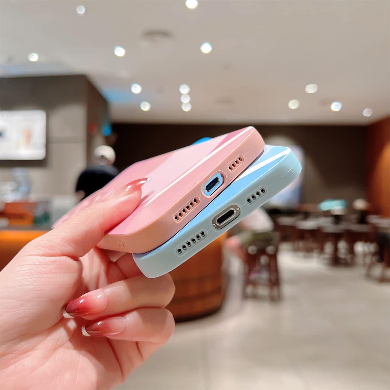 YKCZL Funda compatible con iPhone 13 Pro Max de 6.7 pulgadas, bonita funda protectora de lente de cámara completa, delgada, suave, a prueba de