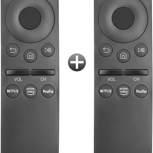 Paquete de 2 unidades de control remoto de repuesto para Samsung-Smart-TV, compatible con todos los televisores inteligentes Samsung LED QLED UHD Paquete de 2 unidades de control remoto de repuesto para Samsung-Smart-TV, compatible con todos los televisores inteligentes Samsung LED QLED UHD