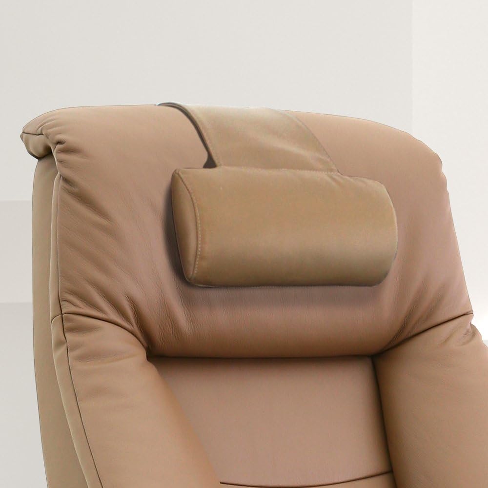Oslo Collection – Almohada cervical de piel, talla única, color arenabronceado