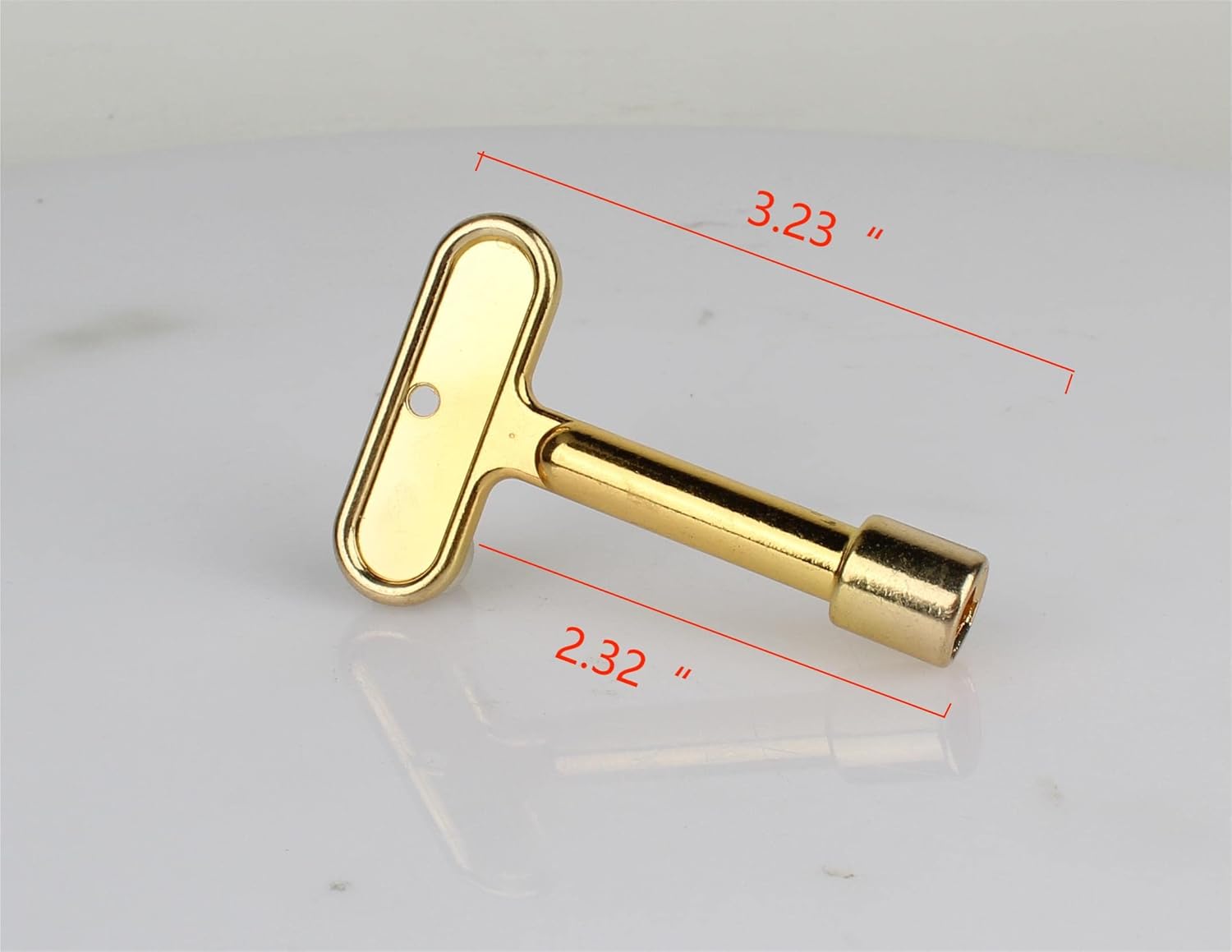 Honkador P1300-PART-13-KEY Llave de aguallave de grifo de agua Llaves de hidrante para hidrante de pared y grifo-Oro