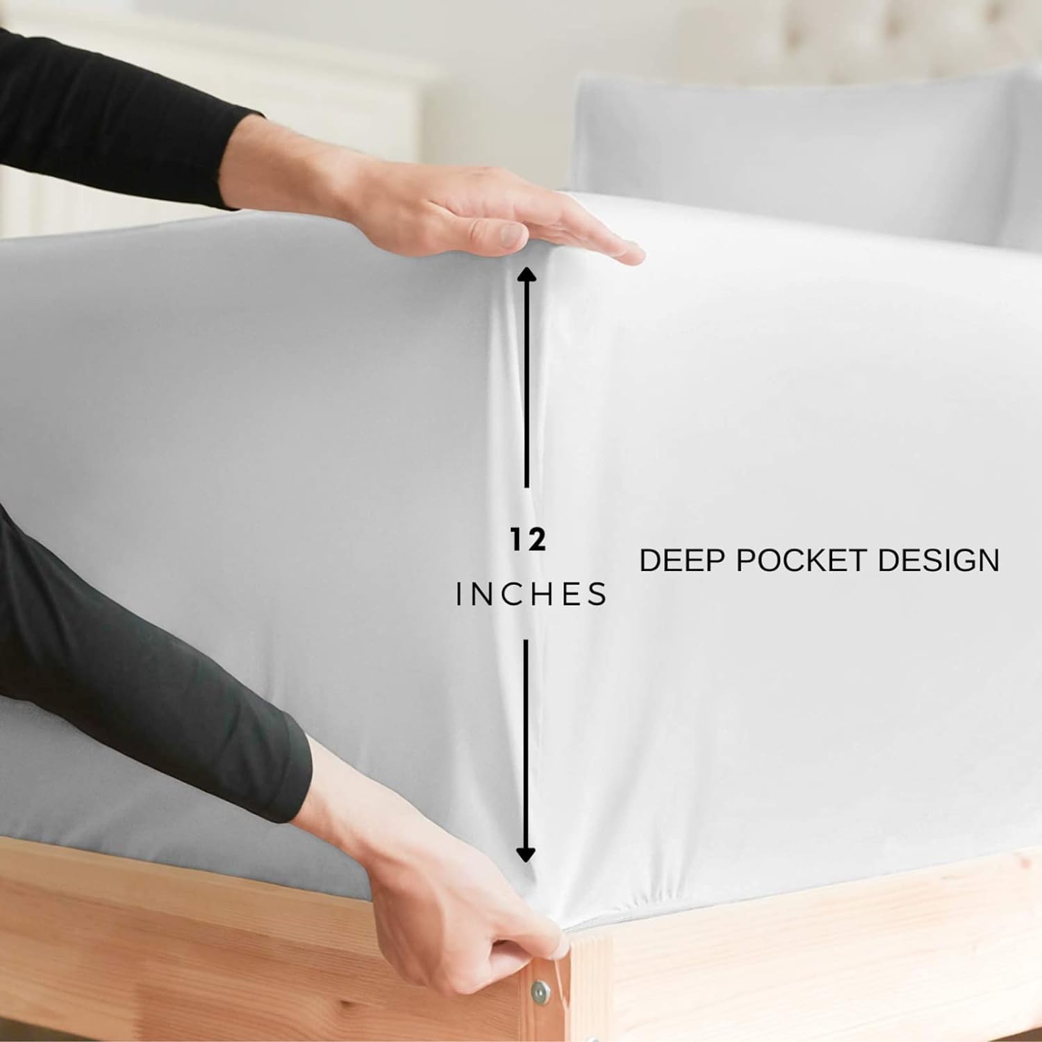 Sábanas japonesas tamaño King  Sábanas de cama de estilo asiático, microfibra suave y bolsillo profundo, sábanas y fundas de almohada estampadas sin