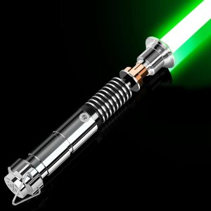 ELESKOCO Sable de luz de duelo suave con aplicación, control de movimiento RGB infinito 16 colores cambiables Luke Light Sable Sable de luz de ELESKOCO Sable de luz de duelo suave con aplicación, control de movimiento RGB infinito 16 colores cambiables Luke Light Sable Sable de luz de