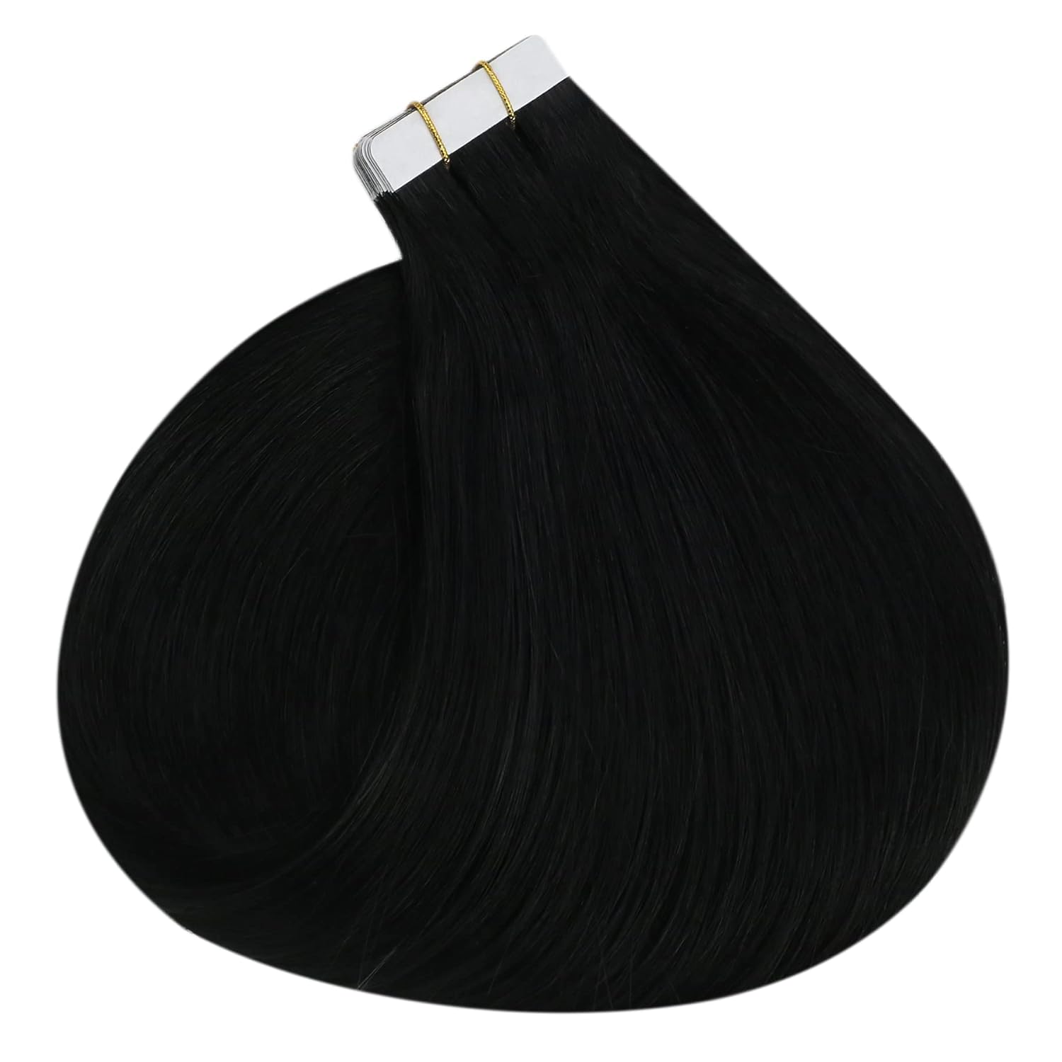 Ugeat Extensiones de cabello humano Remy con cinta