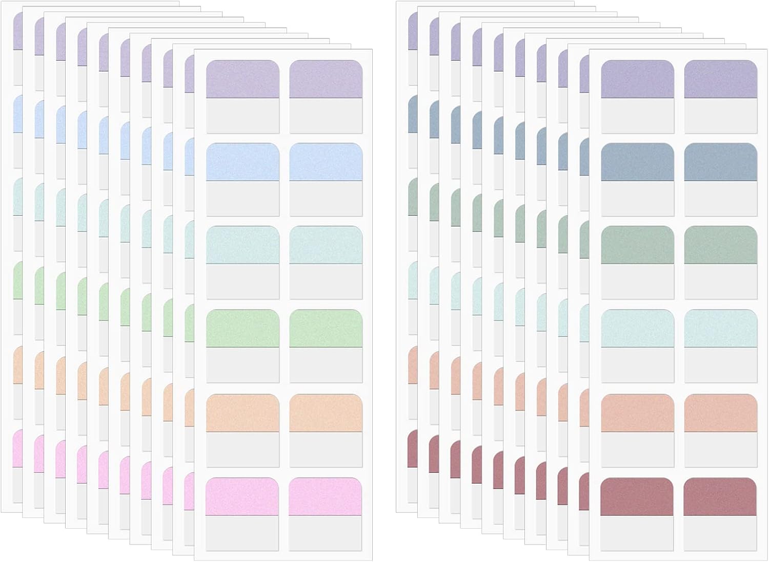 240 pestañas adhesivas de índice de colores, pestañas de índice adhesivas de libro reposicionables, pestañas de página para clasificar archivos de