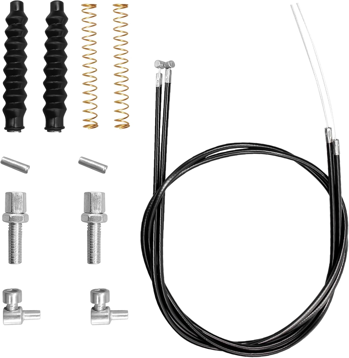 14 piezas de repuesto para rodillos de accionamiento de cable de freno, piezas de cable de freno para caminantes, piezas de andador con cable de