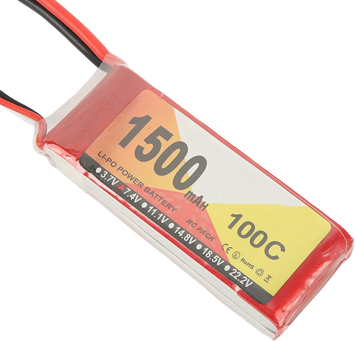 Batería LiPo de 11.1V 1500mAh 100C 3S con enchufe XT60, control remoto por aplicación controlada QAV250 Quadcopter baterías de vehículos