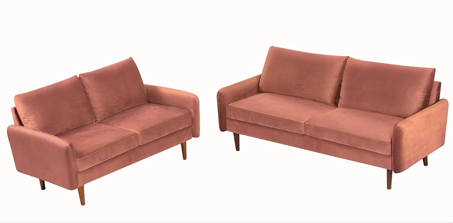 Container Furniture Direct Kent – Juego de sofá de 2 piezas para salas de estar modernas y espacios compactos, muebles de estudio con diseño