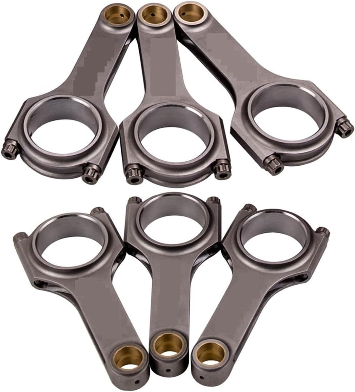 Biela compatible con Toyota Supra JAZ80 2JZ 2JZGE 2JZGTE Conrods con pernos ARP compatibles con Progres Z30 series 1991-2000 3.0L SHot Peen