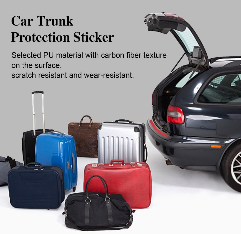 Protector de parachoques trasero de automóvil, protector antiarañazos, accesorios exteriores de maletero antiarañazos, protector de parachoques de