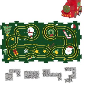 Carrito eléctrico de ensamblaje de bricolaje, juego de pista de rompecabezas para niños pequeños 2024 con vehículos, rompecabezas educativo para Carrito eléctrico de ensamblaje de bricolaje, juego de pista de rompecabezas para niños pequeños 2024 con vehículos, rompecabezas educativo para