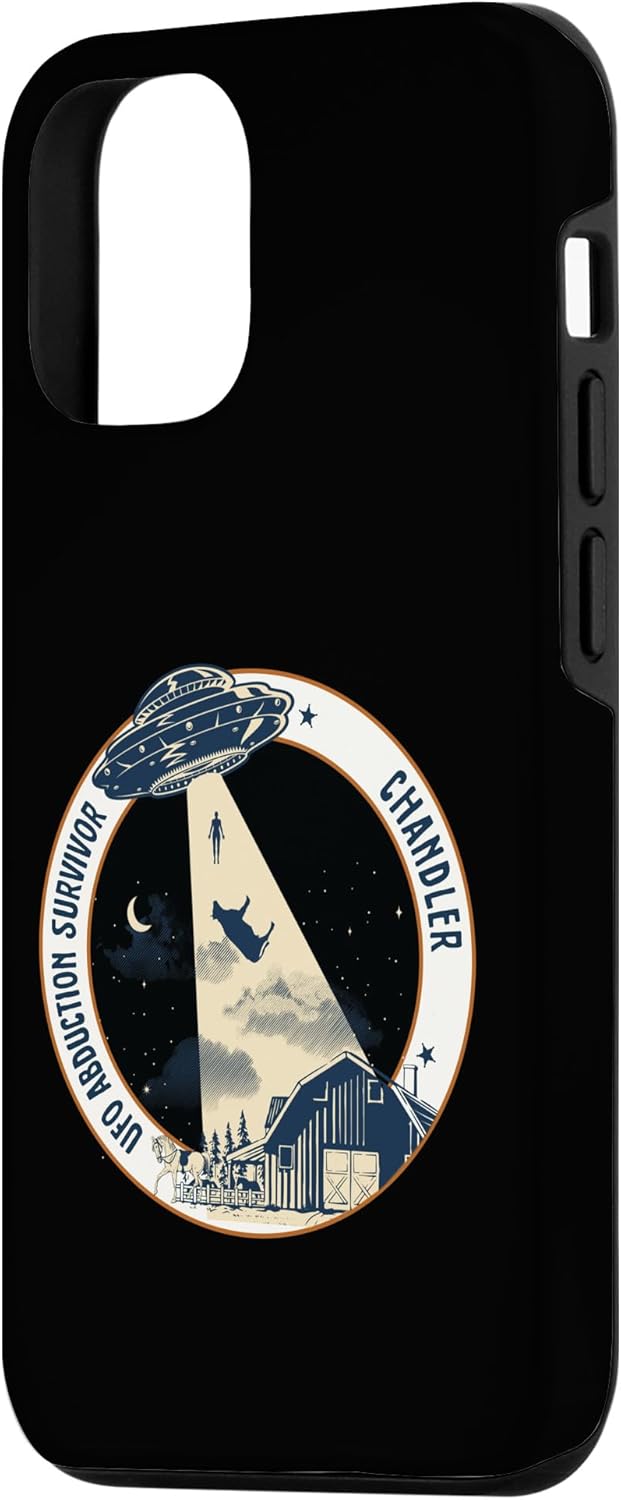 Funda para iPhone 1212 Pro CHANDLER UFO Alien Abduction Survivor Cow Tractor Beam