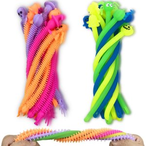 JoFAN Paquete de 24 juguetes sensoriales de cuerda elástica de Halloween para niños y niñas, regalos de fiesta de Halloween, bolsas de golosinas de JoFAN Paquete de 24 juguetes sensoriales de cuerda elástica de Halloween para niños y niñas, regalos de fiesta de Halloween, bolsas de golosinas de