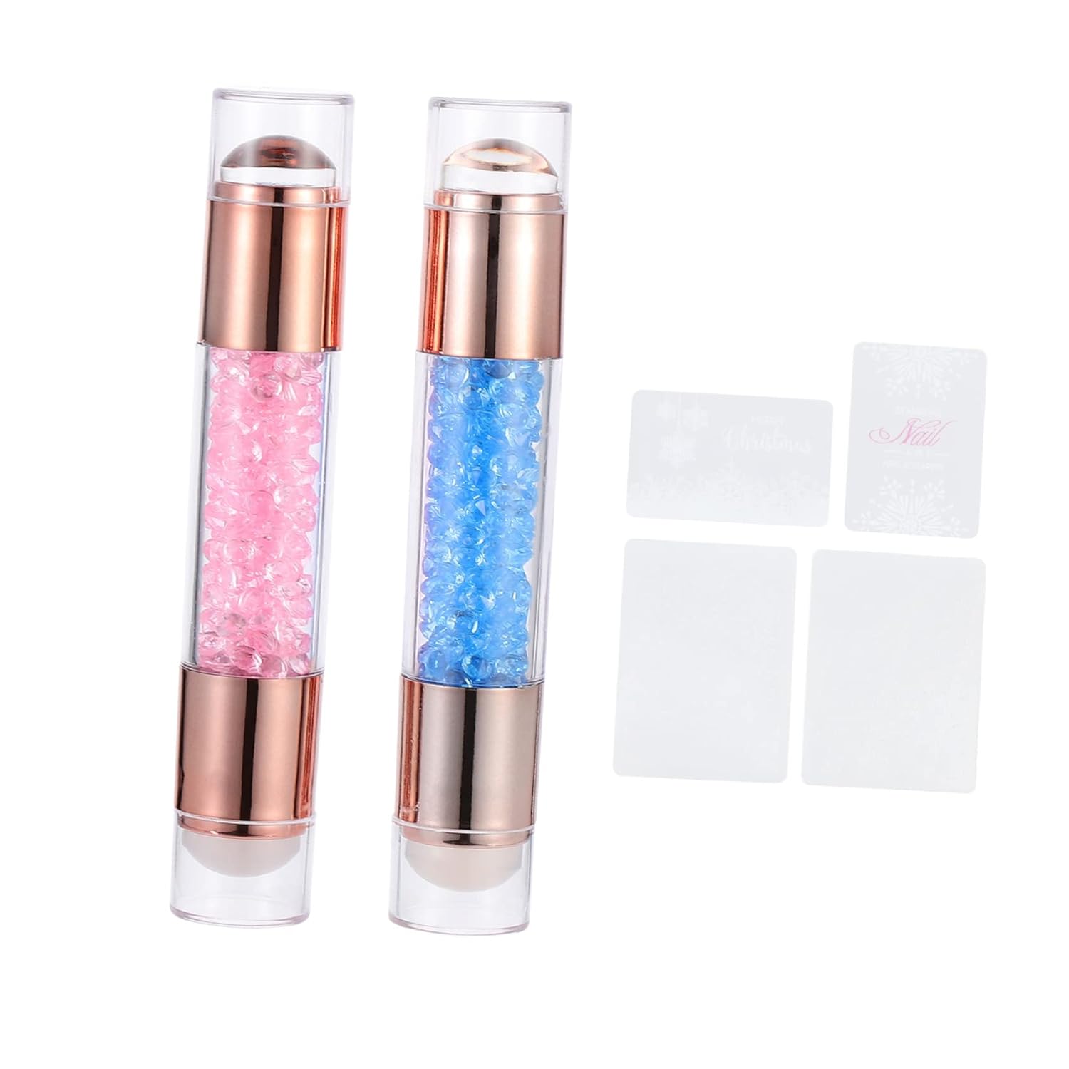 FOMIYES Sellos de uñas de silicona, herramientas de uñas de silicona, herramienta de uñas de punta francesa, impresora de arte de uñas, herramienta