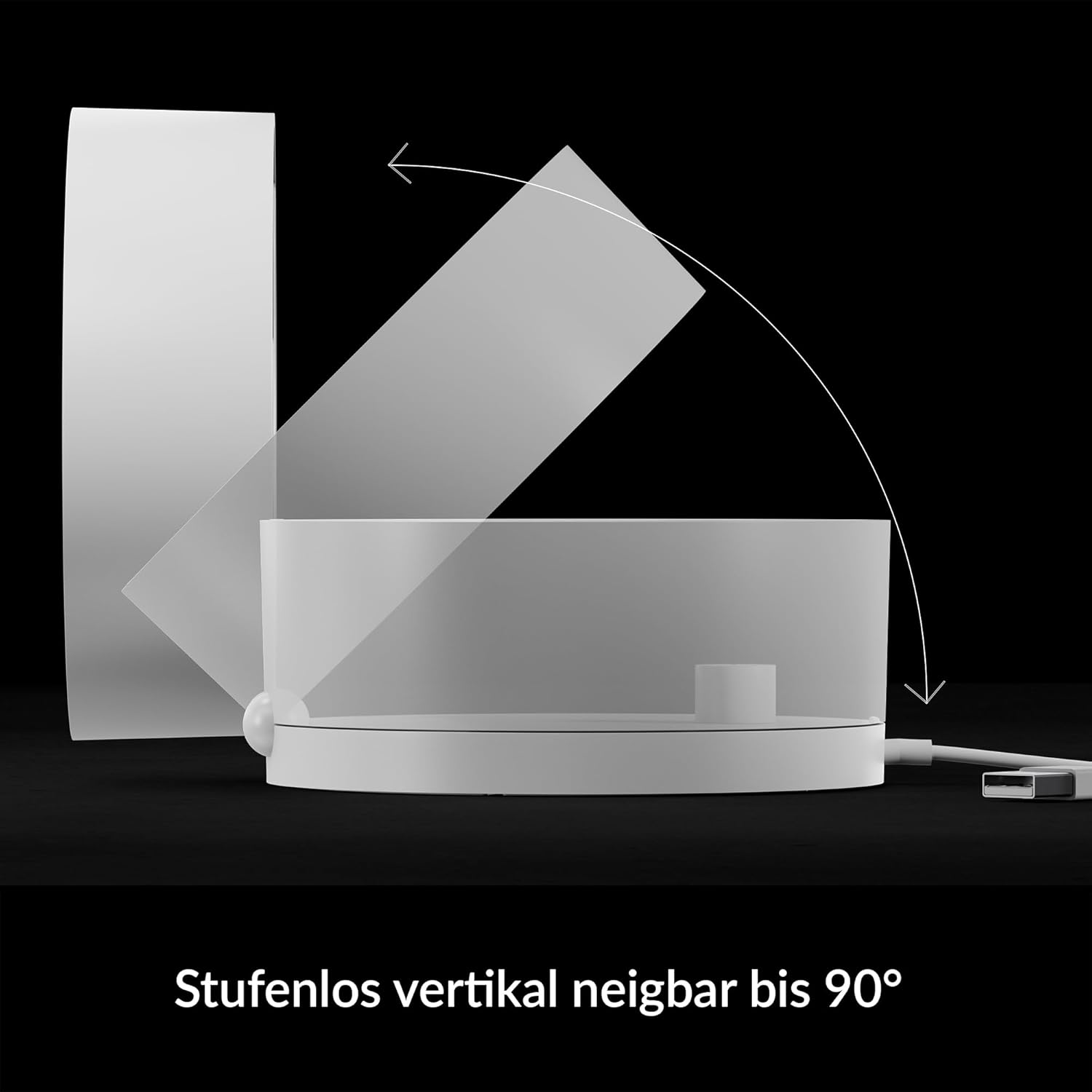 ARCTIC Summair – Ventilador de mesa plegable USB, conexión USB-A, ventilador de cochecito con cable de conexión de 4.724 in, ventilador de