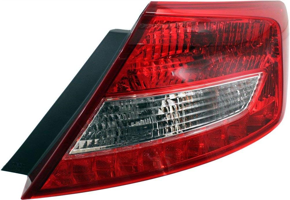 Evan-Fischer – Conjunto de 2 luces traseras compatibles con Honda Civic Coupé 2012-2013 para el lado del pasajero y del conductor