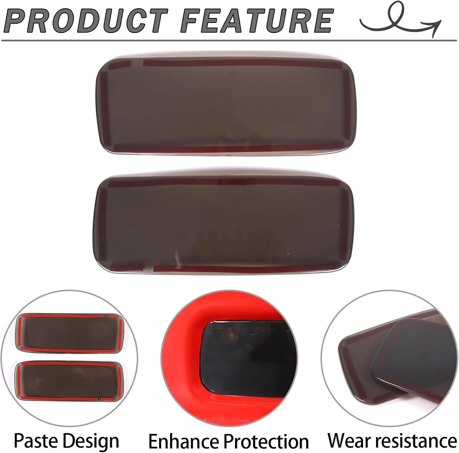 Protector de cubierta de luz antiniebla delantera compatible con Chevrolet Corvette C6 2005-2013, ABS antiniebla delantera lámpara lámpara lámpara
