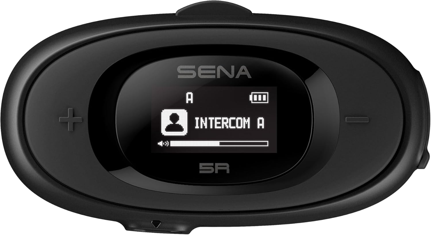 Sena Auriculares de intercomunicación Bluetooth de 5R bidireccionales HD para motocicleta, paquete dual, color negro