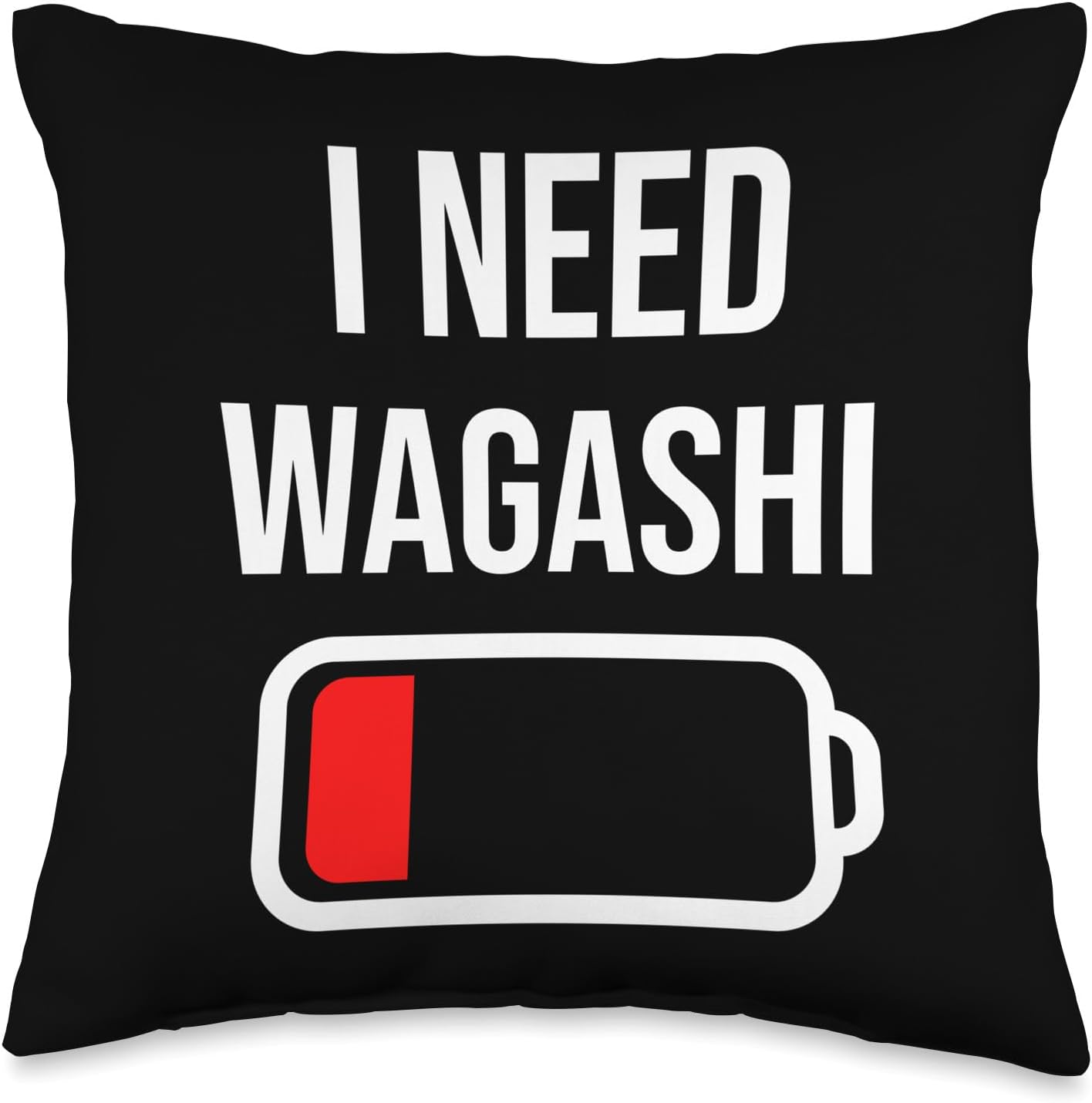 Funny Drink And Food Lover Clothing Gift Men Women I Need Eat Cooking Funny Food Wagashi Throw Pillow, 16×16, Multicolor